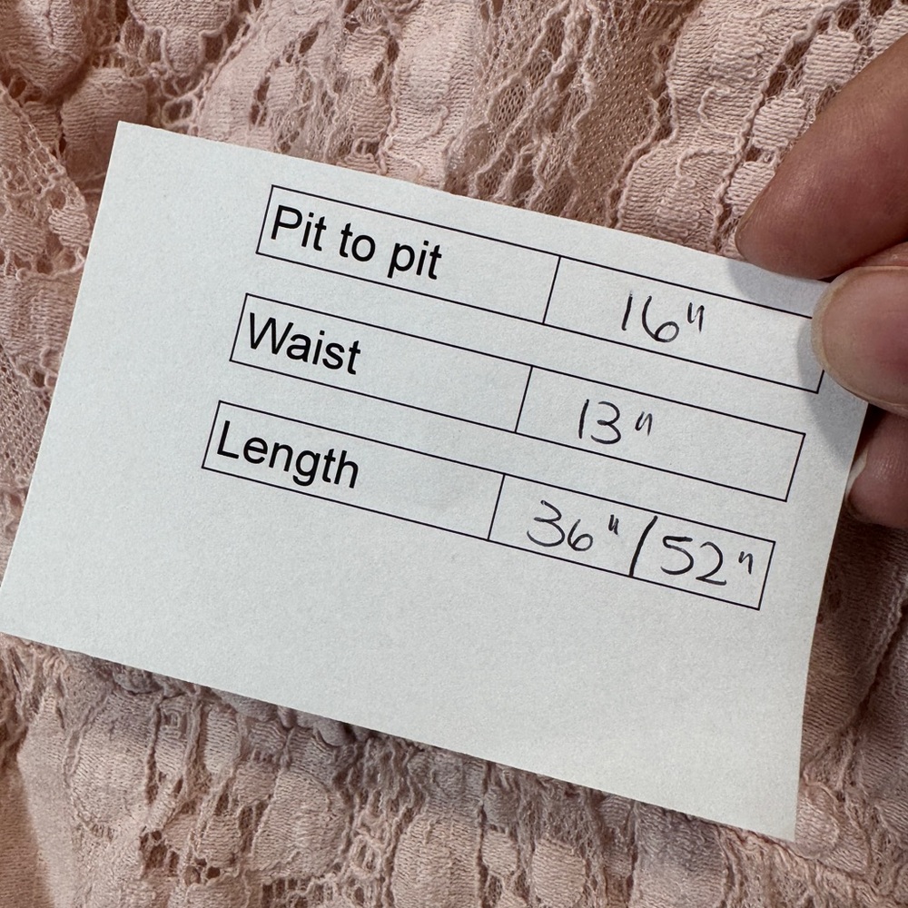 Enzo Made in Italy Lace Hi Low Dress Pink - Picture 14 of 14